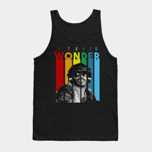 stevie wonder rainbow retro Tank Top